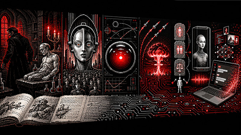 From Frankenstein to AI Safety: Two Centuries of AI Fiction