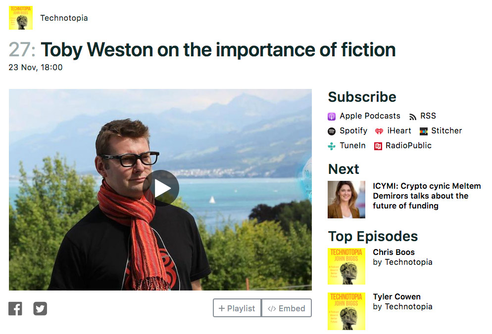 Toby Weston – New Interview