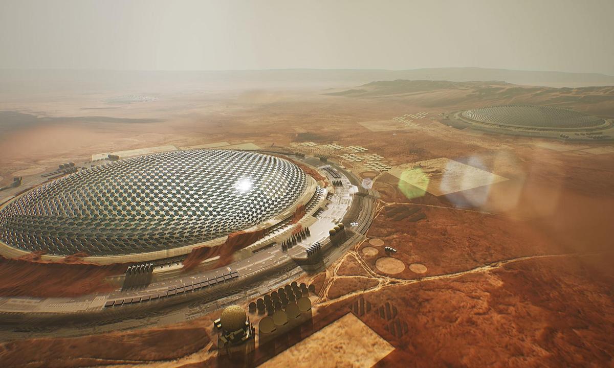 What would a city of one million people on Mars look like?